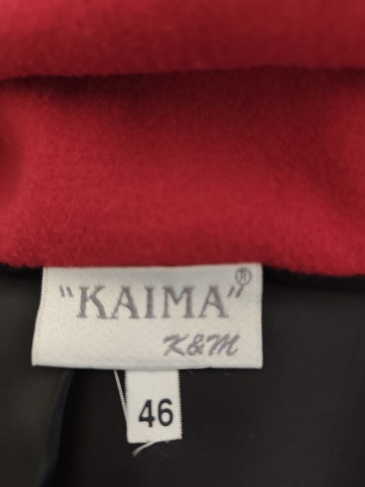 Kurtka damska ,czerwona z flauszu.