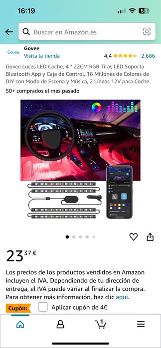 Luzes Led Carro Govee