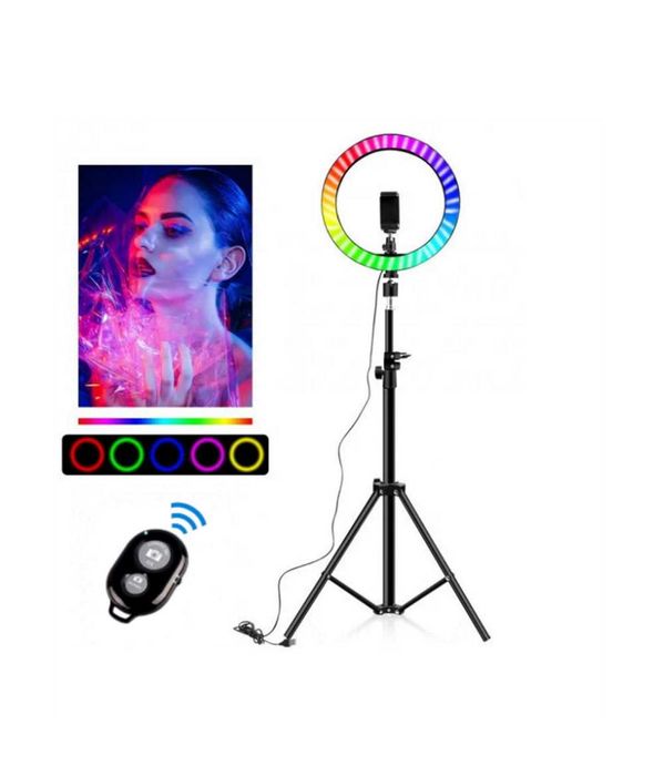 Набір для блогера 3в1: кільцева лампа RGB + штатив 200см+ пульт