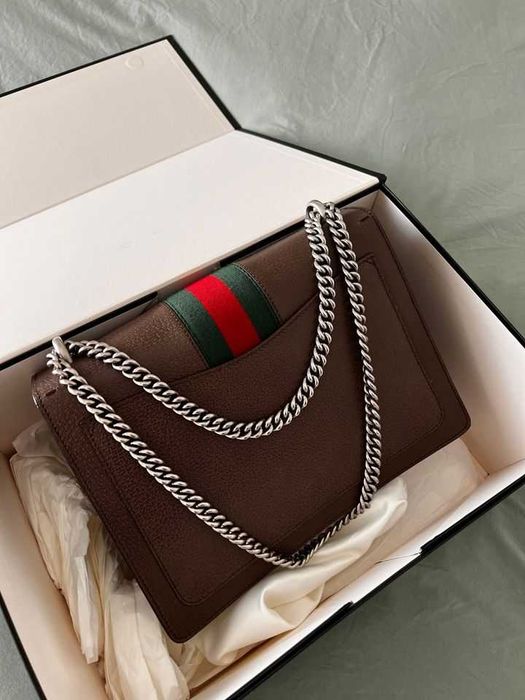 Mala Original GUCCI Dionysus Web Castanha