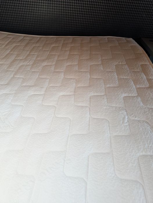 Materac piankowy Relaks  180x200, pokrowiec SaniCare + topper kokosowy