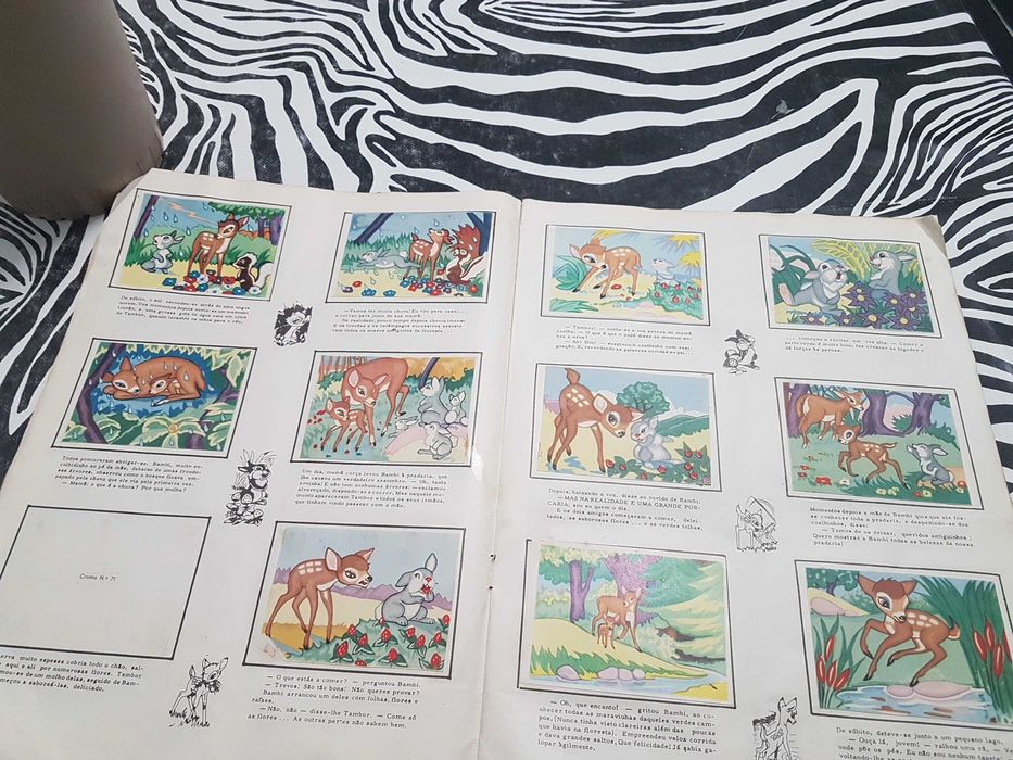 Caderneta cromos Bambi 2°edição 1969