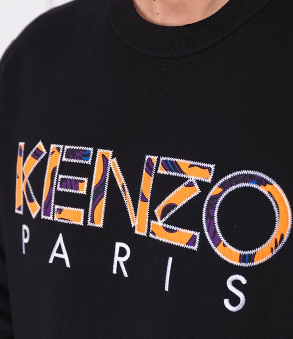 Свитот Kenzo Paris черный кофта бренд свитер