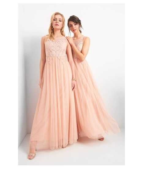 Nowa Sukienka maxi na ślub cywilny, dla świadkowej, wesele S