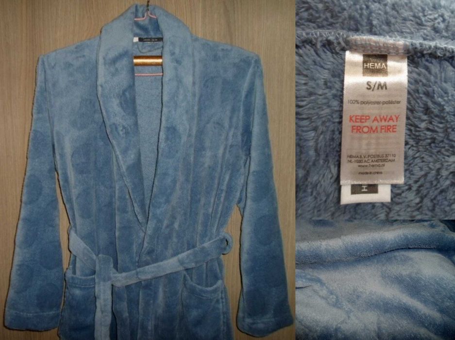 халат флисовый размер S/M L/XL