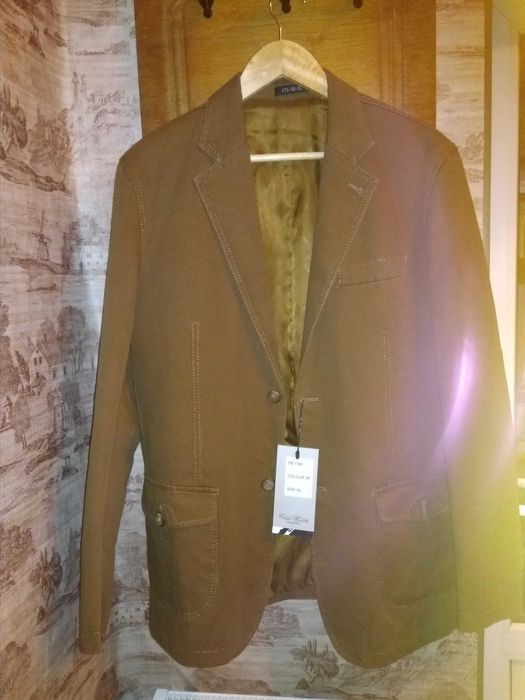 Новый мужской пиджак клубно-классический коричневый! Торг!
