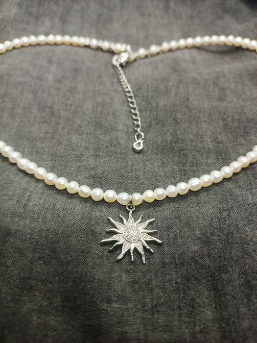 Чокер з натуральних перлин з зіркою