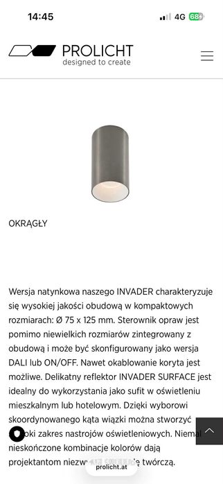profesjonalne lampy spot led prolicht 2 sztuki