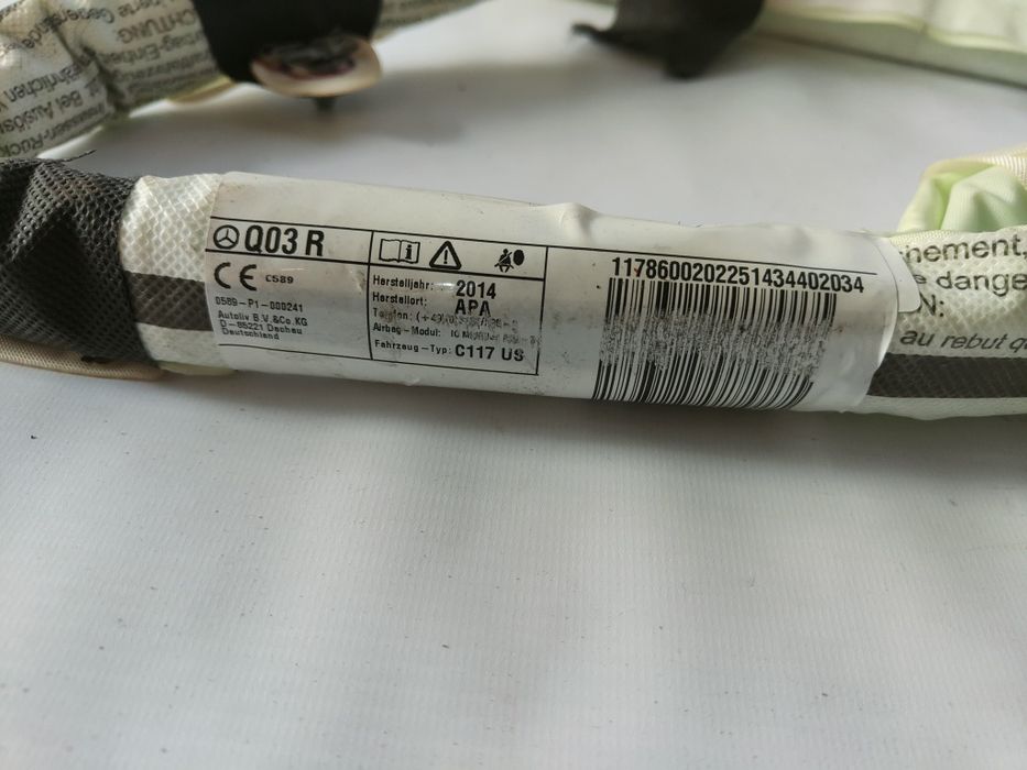 Mercedes CLA w117 airbag kurtyna poduszka boczna prawa orygina
