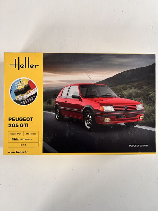 Samochód Peugeot 205 GTI Starter Kit model Heller 58705