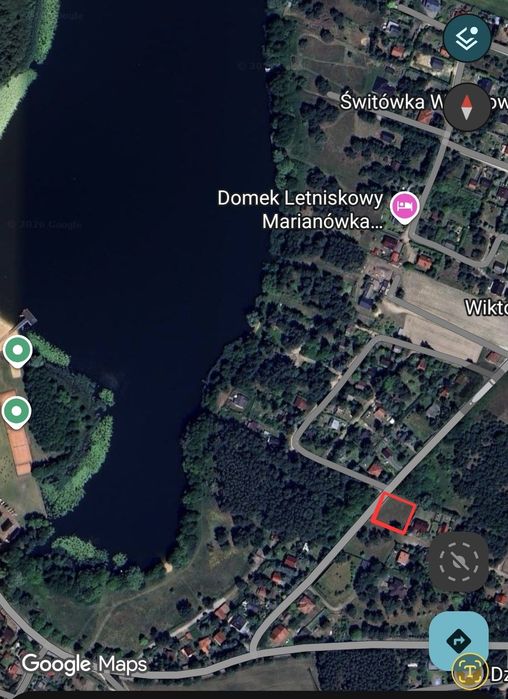 Działka nad jeziorem budowlana rekreacyjna
