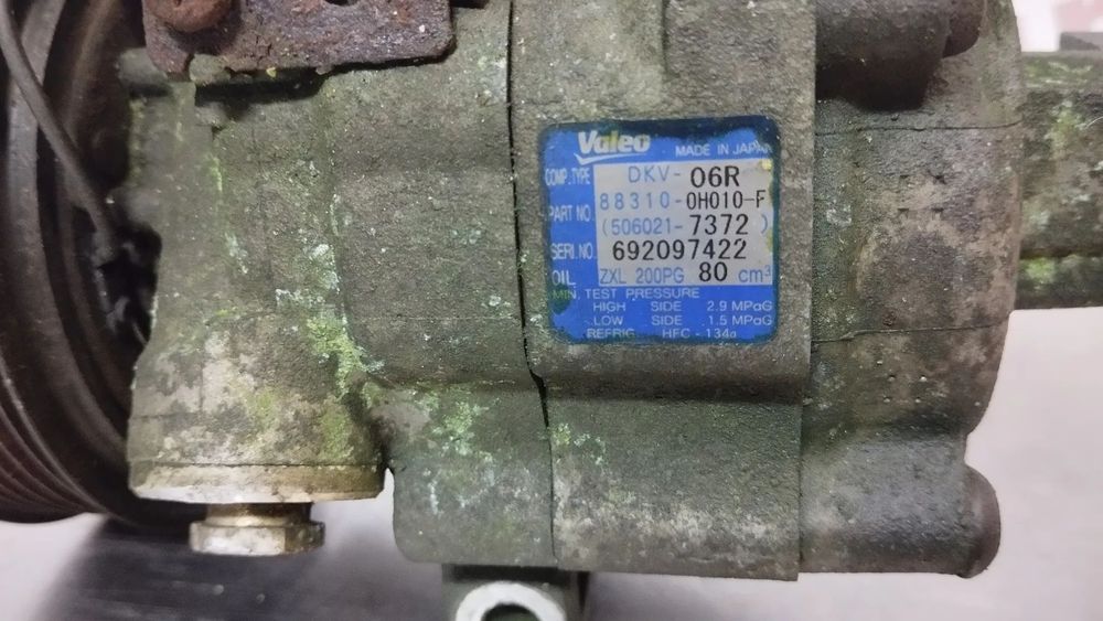 COMPRESSOR AC TOYOTA AYGO / CITROEN C1 / PEUGEOT 107 1.0i DKV06R