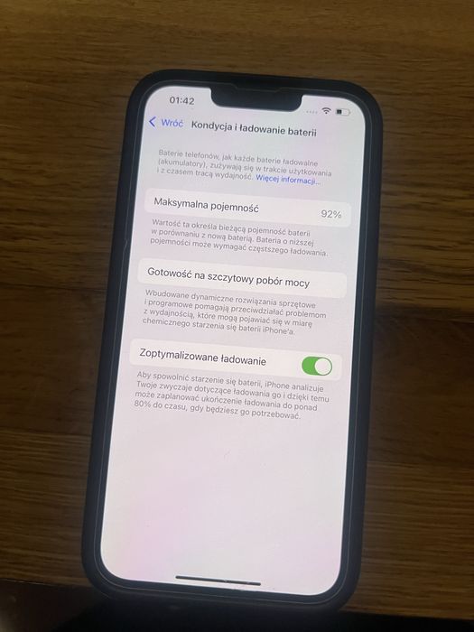 Iphone  13 kondycja 92