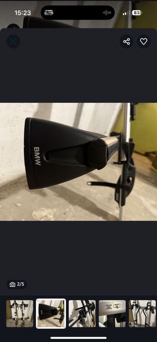 Bagaznik dachowy rowerowy z belkami E90 E98