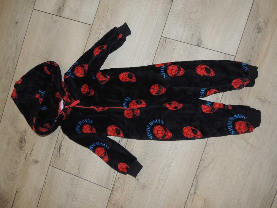 Теплая плюшевая пижама 2-3р. кігурумі кигуруми ромпер спайдермен паук