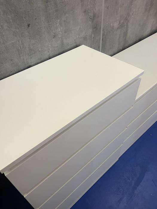Komoda ikea malm 6 szuflad + szyba + malm 4 + dostawa