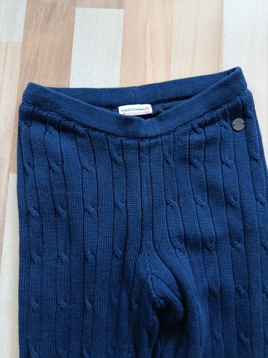 Leginsy ocieplane Coccodrillo granatowe rozmiar 146 nowe bez metki