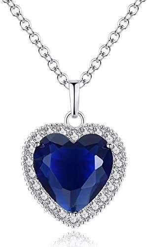 Colar Titanic Coração do oceano, colar cor prata um belo presente