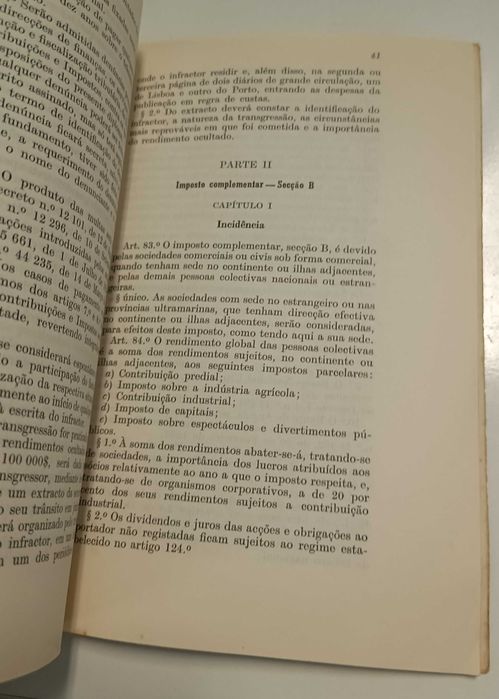 Código do Imposto Complementar