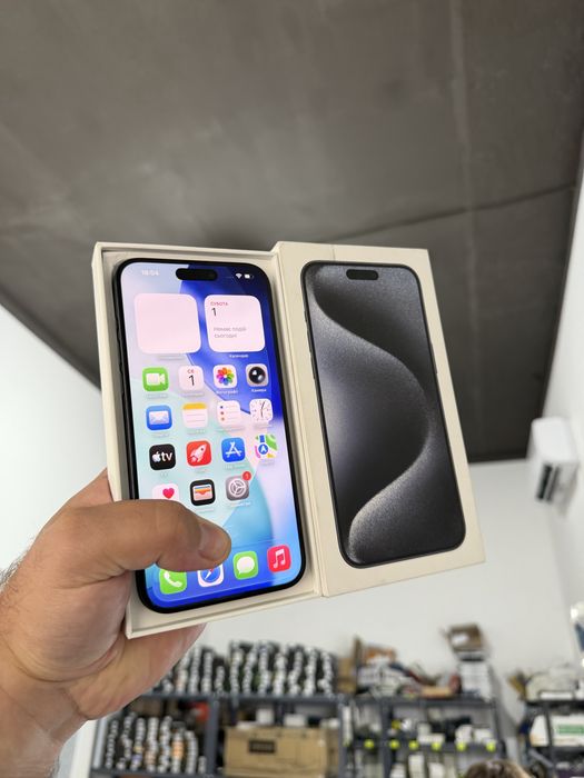 Apple Iphone 15 Pro Max 256 gb Neverlock 91% айфон Про Макс фіз сім