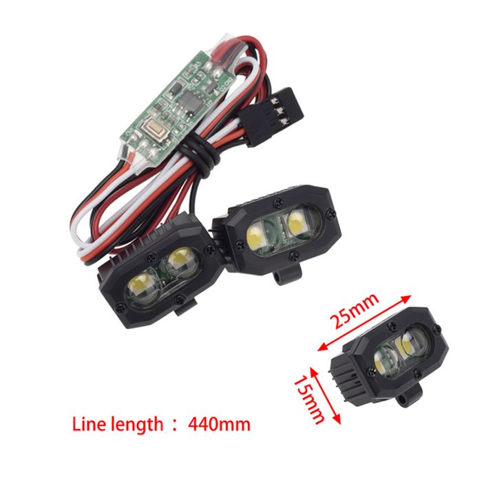 2 reflektory LED SMD 25x15mm do modelu rc TRX SCX AMEWI FMS TAMIYA HPI