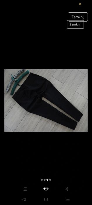 Czarne eleganckie spodnie garniturowe xl