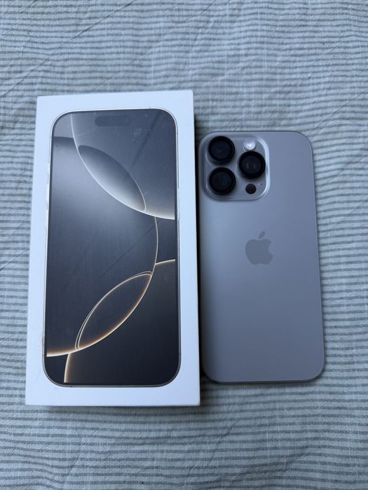 iPhone 16 Pro 128GB Tytan naturalny Bateria 100% Stan idealny