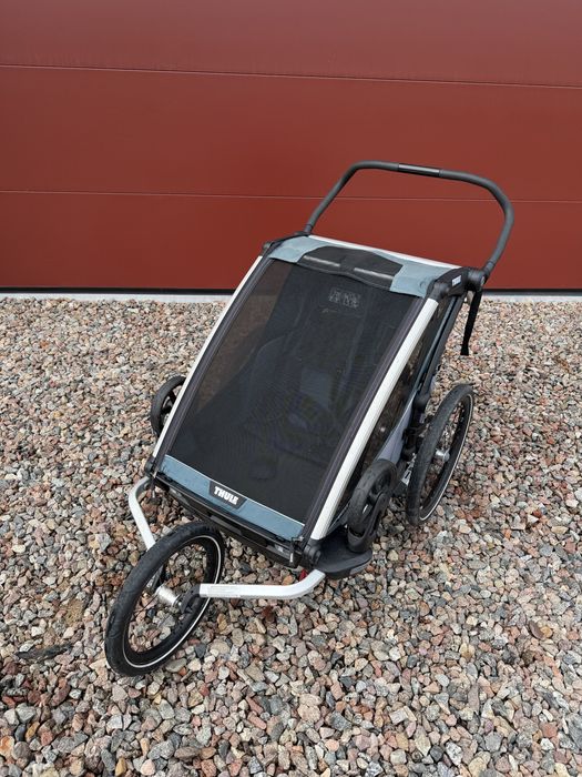 Thule Chariot Cross 2 + Jogging Kit + dyszel i zaczep | Majolica Blue