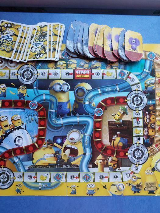 Настольная игра Миньоны 3в1