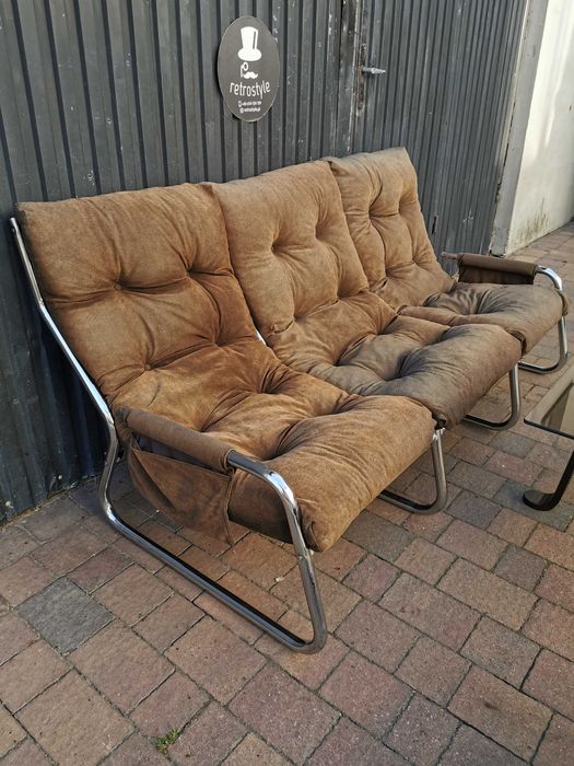 Sofa + 2x fotel proj. Gillis Lundgren dla IKEA, Szwecja '70, Vintage
