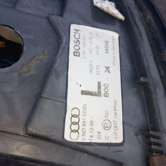 Farol esquerdo audi tt 8n0 941 003n