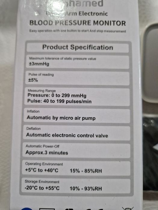 Monitor Automático de Pressão.  Novo