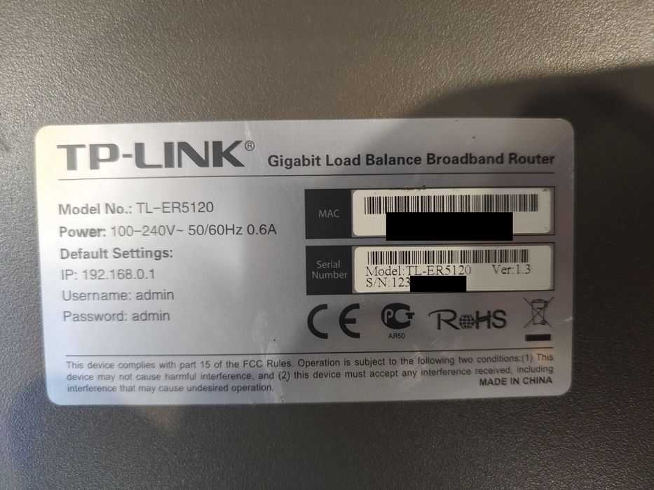TP-LINK TL-ER5120 – Router Gigabit Load Balance/Firma/VPN – stabilny