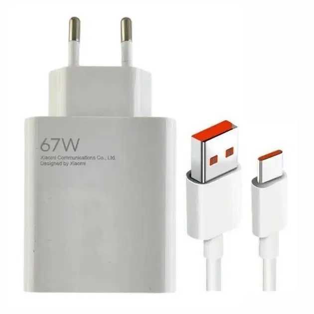 Швидка зарядка Xiaomi 67W/USB Type-C/Быстрая зарядка /Блок + кабель 1 м.