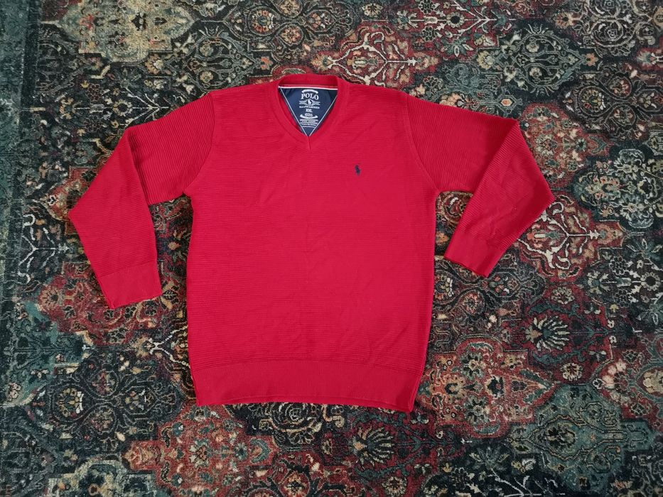Sweter męski polo Ralph Lauren sesja święta świąteczny XL