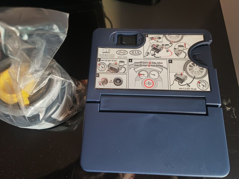 NOVO Compressor/ Kit de reparação e enchimento de pneus
