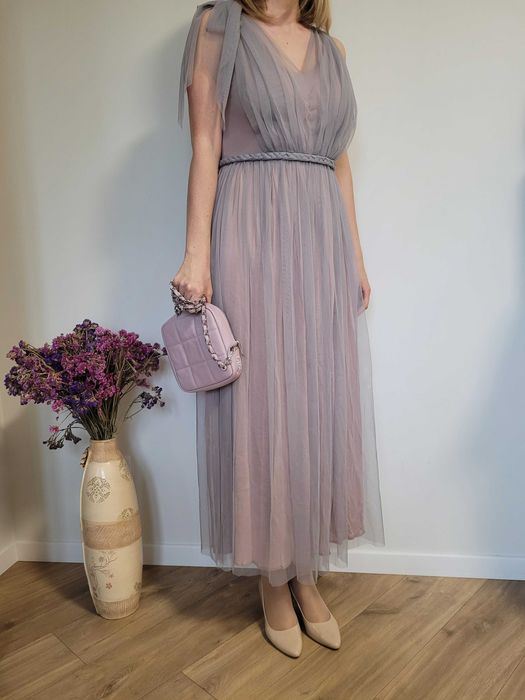 Sukienka CRISTALL  Manifiq&Co r. L popiel