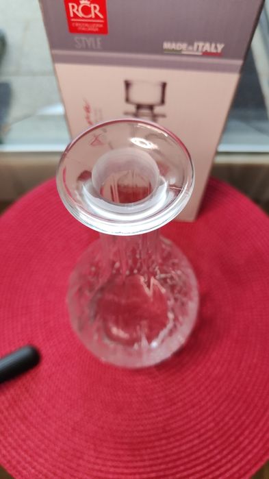 Karafka na wino kryształowa RCR