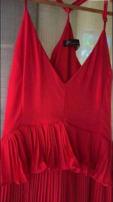 Vestido cerimónia plissado tam M/L