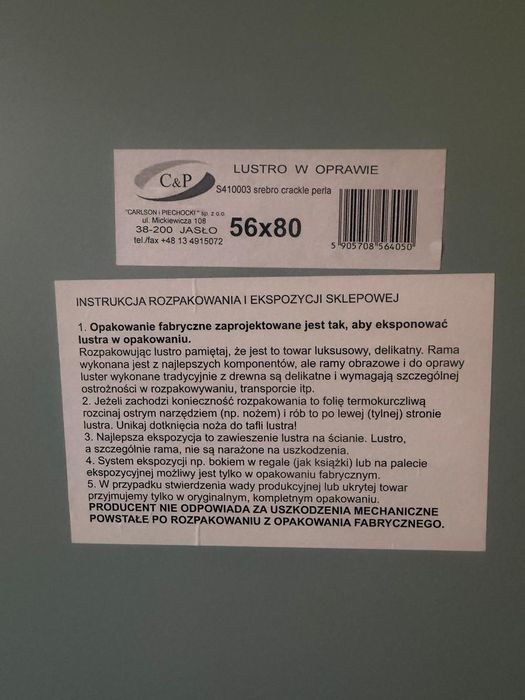 Lustro łazienkowe