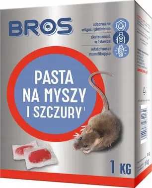 Pasta, trutka na myszy i szczury 1 kg - BROS