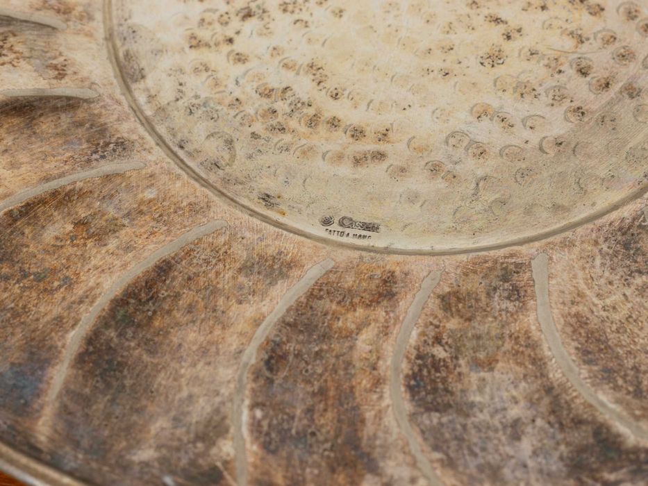 Salva prata 23 gomos século XX | Art Deco