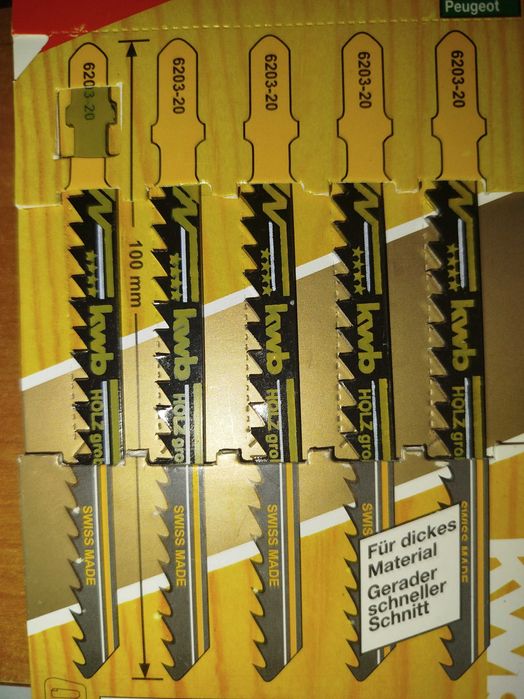 KWB 6203-20 brzeszczot do wyżynarki drewna 10opx5szt