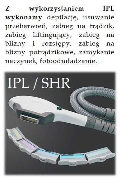 Laser, Platforma Wieloadaniowa  +    IPL/SHR    +   Nd-Yag    +   RF