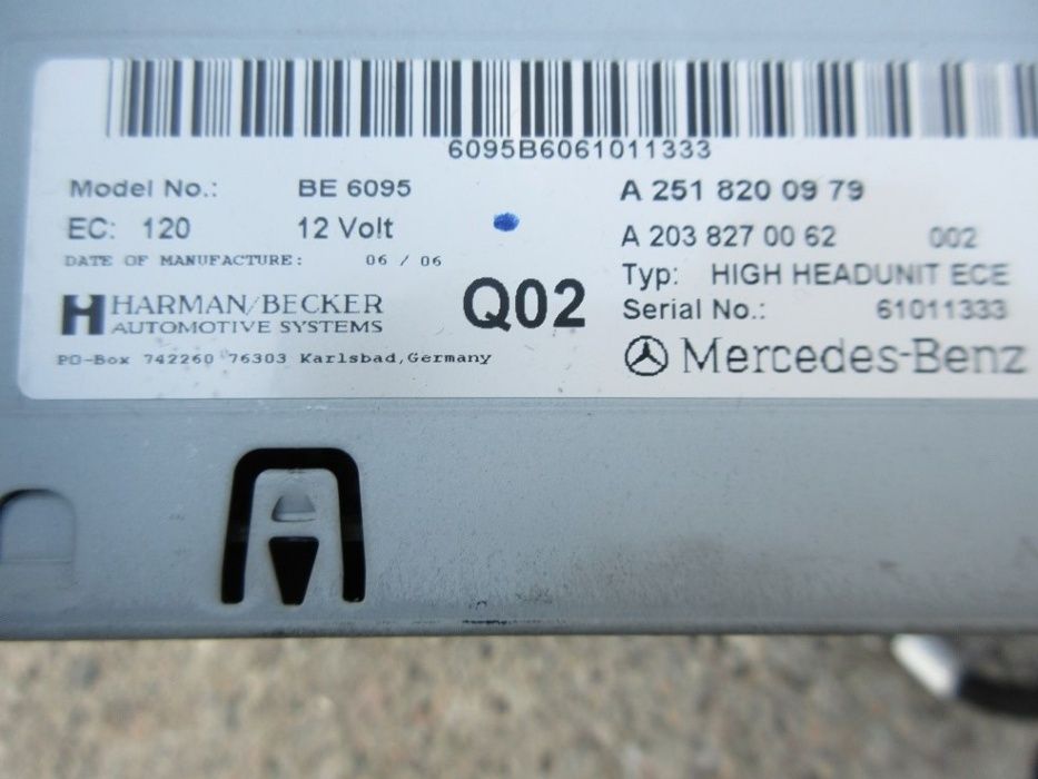 mercedes W251 radio nawigacja GPS comand