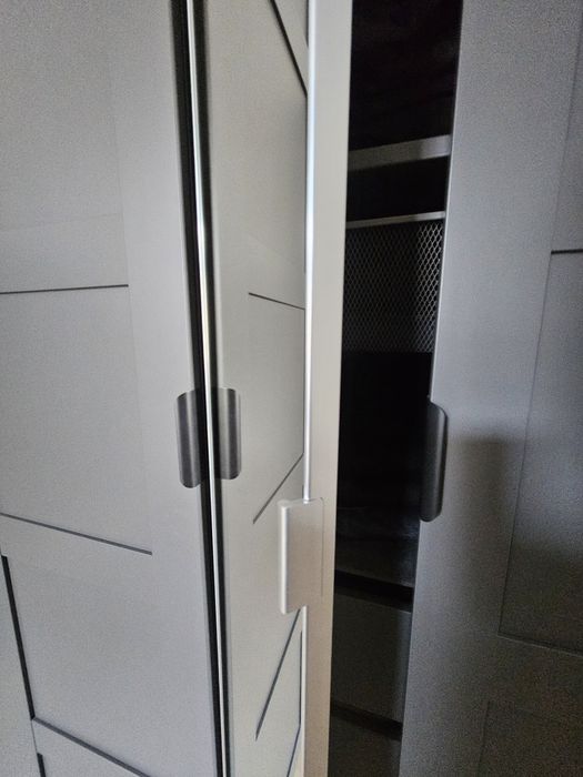 Roupeiro/Closet IKEA PAX Completo 325 cm | BERGSBO Cinza Escuro | KOMPLEMENT + Iluminação LED