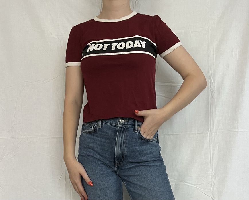 Бордова футболка Not Today