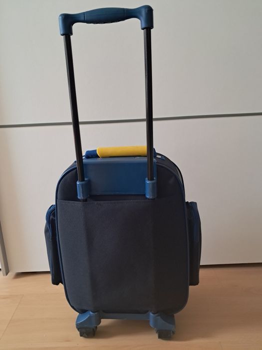 Mala de viagem trolley azul menino