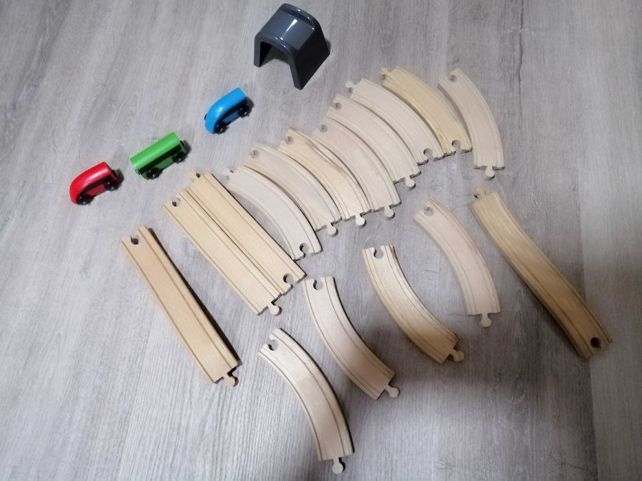 Conjunto linha férrea comboio 20 peças