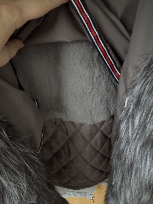 Парка, натуральне хутро, чорнобурка 48